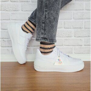 ❤️Nike Air Force 1 PLT.AF.ORM Sz 7.5 Womens Shoes Basic Sneaker White DJ9946-100